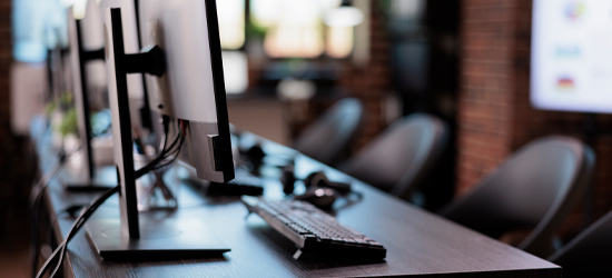 Arbeitsplätze mit Netzwerkverbindung