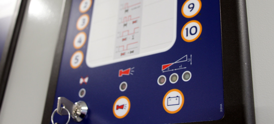 Alarmcomputer Bedienelement